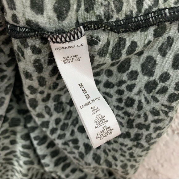 Cosabella x Evereve Black Green Animal Print Camisole Tank Top M - Picture 6 of 6